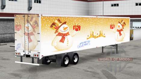 Uma coleção de skins para o Natal trailer para American Truck Simulator