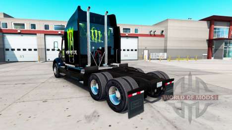 Monster Energy pele para o caminhão Peterbilt 57 para American Truck Simulator