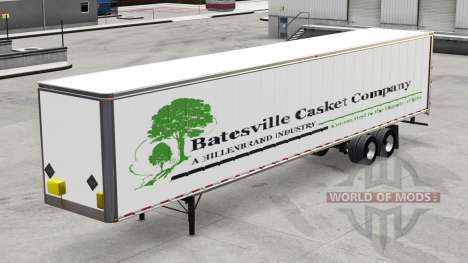 O trailer Batesville Caixão v1.2 para American Truck Simulator
