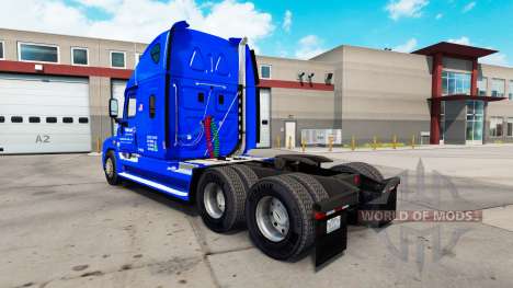 Pele Walmart no trator Freightliner Cascadia para American Truck Simulator