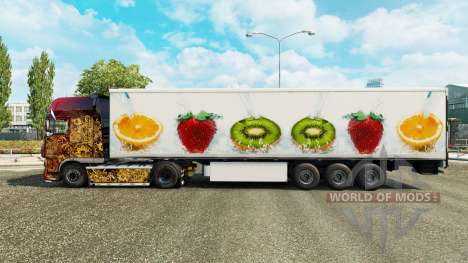 A pele da Fruta no refrigerados semi-reboque para Euro Truck Simulator 2