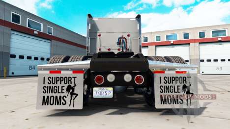 Guarda-lamas eu Apoio a Mães solteiras v2.1 para American Truck Simulator