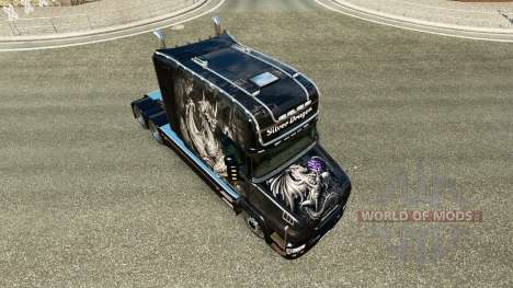 Silver Dragon pele para a Scania T caminhão para Euro Truck Simulator 2