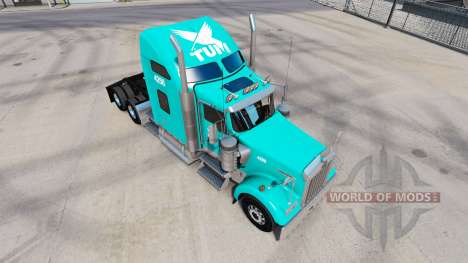 Pele TUM no caminhão Kenworth W900 para American Truck Simulator