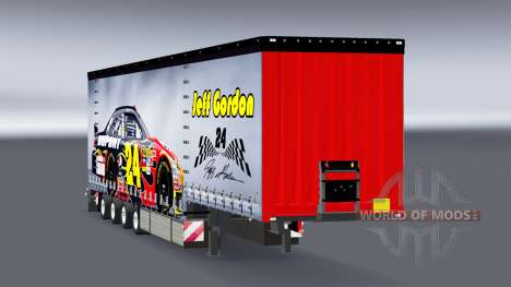 Cortina semi-reboque Krone NASCAR para Euro Truck Simulator 2