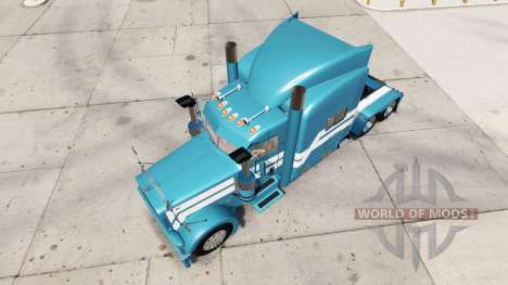 Azul Gelo pele para o caminhão Peterbilt 389 para American Truck Simulator