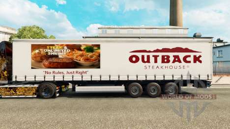 Pele Outback Steakhouse em uma cortina semi-rebo para Euro Truck Simulator 2