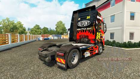 A pele da NASCAR para o caminhão trator Volvo para Euro Truck Simulator 2
