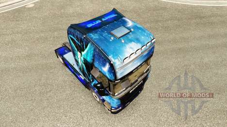 Anjo azul pele para o Scania truck para Euro Truck Simulator 2