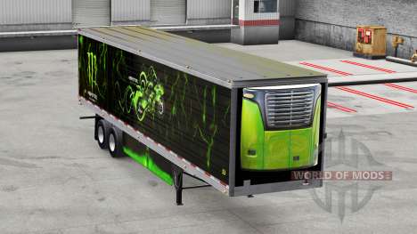 Pele Monster Energy para semi para American Truck Simulator