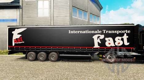 A pele Rápido Internationale de Transporte no se para Euro Truck Simulator 2
