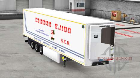 Refrigerado semi-reboque PT para American Truck Simulator