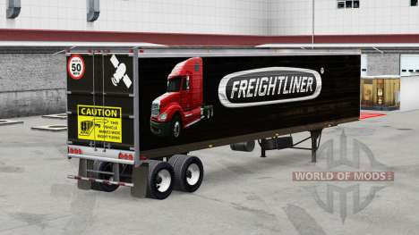 Pele Freightliner reefer semi-reboque para American Truck Simulator