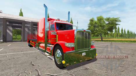 Peterbilt 388 flatbed para Farming Simulator 2017