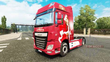 Natal pele para caminhões DAF para Euro Truck Simulator 2