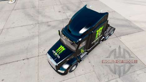 Monster Energy pele para o caminhão Peterbilt 57 para American Truck Simulator