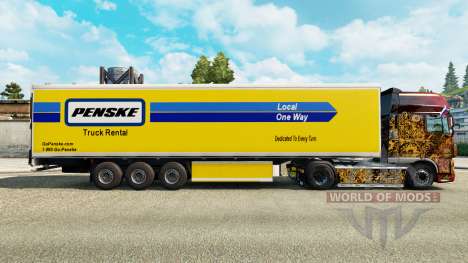 A Penske pele para o refrigerados trailer para Euro Truck Simulator 2