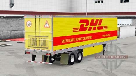 Pele DHL para reefer semi-reboque para American Truck Simulator