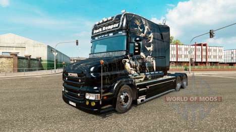 Escuro Reaper pele para caminhão Scania T para Euro Truck Simulator 2