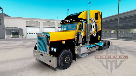 Скин Caterpillar на Freightliner Clássico XL para American Truck Simulator