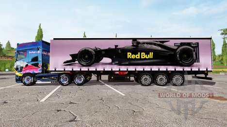 Scania R700 Evo Red Bull para Farming Simulator 2017