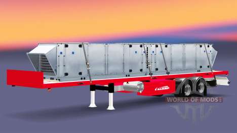 Semi-reboque-plataforma Mammut com cargas difere para Euro Truck Simulator 2