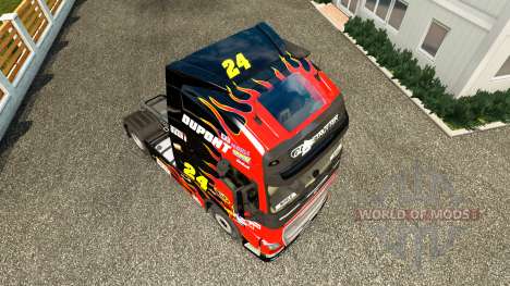 A pele da NASCAR para o caminhão trator Volvo para Euro Truck Simulator 2