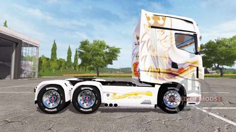 Scania R700 Evo gold blanc para Farming Simulator 2017