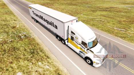 Pele TransMaquila no trator Kenworth T680 para American Truck Simulator