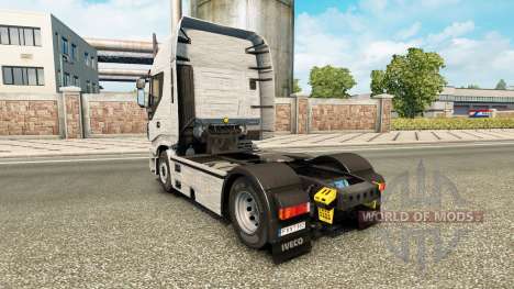 Alumínio escovado pele para Iveco caminhão para Euro Truck Simulator 2