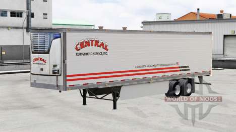 Pele Central v1.5 em refrigerada com semi-reboqu para American Truck Simulator