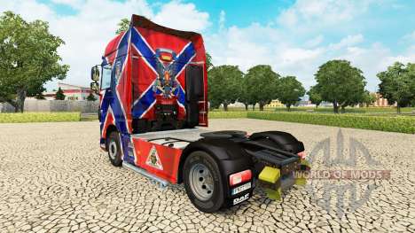 A pele da Nova Rússia no tractor DAF para Euro Truck Simulator 2