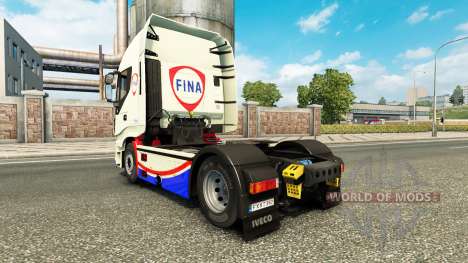 A pele FINA no caminhão Iveco Hi-Way para Euro Truck Simulator 2