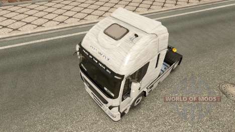 Alumínio escovado pele para Iveco caminhão para Euro Truck Simulator 2