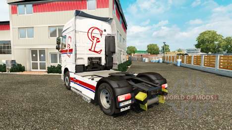 Pele Chr.Lund no tractor DAF para Euro Truck Simulator 2