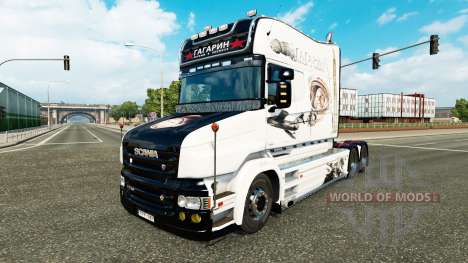 Gagarin pele para caminhão Scania T para Euro Truck Simulator 2