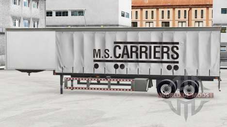 Pele M. S. Transportadoras em uma cortina semi-r para American Truck Simulator