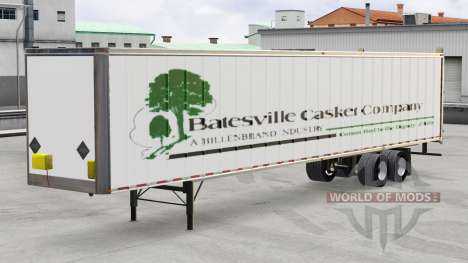O trailer Batesville Caixão v1.1 para American Truck Simulator