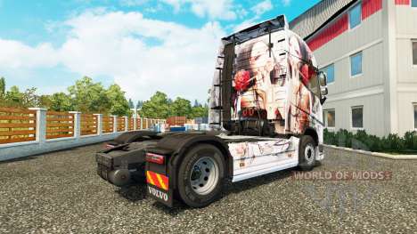 Pele Artística Menina da Volvo caminhões para Euro Truck Simulator 2