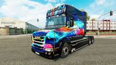 Neon skin para caminhão Scania T para Euro Truck Simulator 2