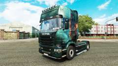 Pele Fantasia Navio no tractor Scania para Euro Truck Simulator 2