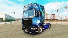 Anjo azul pele para o Scania truck para Euro Truck Simulator 2