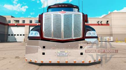 Cromado pára-choques para um Peterbilt 579 trator para American Truck Simulator