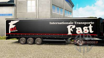A pele Rápido Internationale de Transporte no semi-reboque para Euro Truck Simulator 2