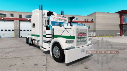 Pele a "Krispy Kreme" para o caminhão Peterbilt 389 para American Truck Simulator