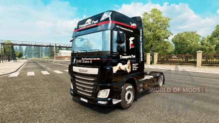 O Rápido Internationale Transporte de pele para caminhões DAF para Euro Truck Simulator 2