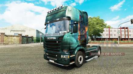 Pele Fantasia Navio no tractor Scania para Euro Truck Simulator 2