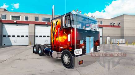Dragão de Fogo de pele para o caminhão Peterbilt 352 para American Truck Simulator