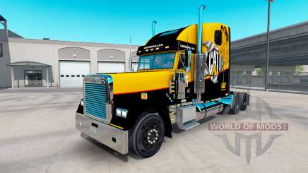 Скин Caterpillar на Freightliner Clássico XL para American Truck Simulator