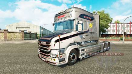 O Vabis V8 Metalizado pele para caminhão Scania T para Euro Truck Simulator 2